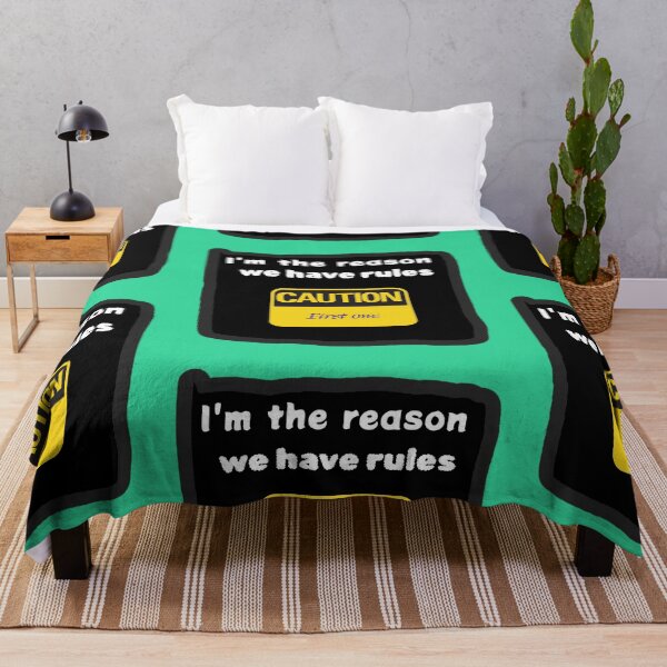 Item preview, I'm The Reason We Have Rules Funny Caution Sibling Shirt designed and sold by MariaPCMaria.