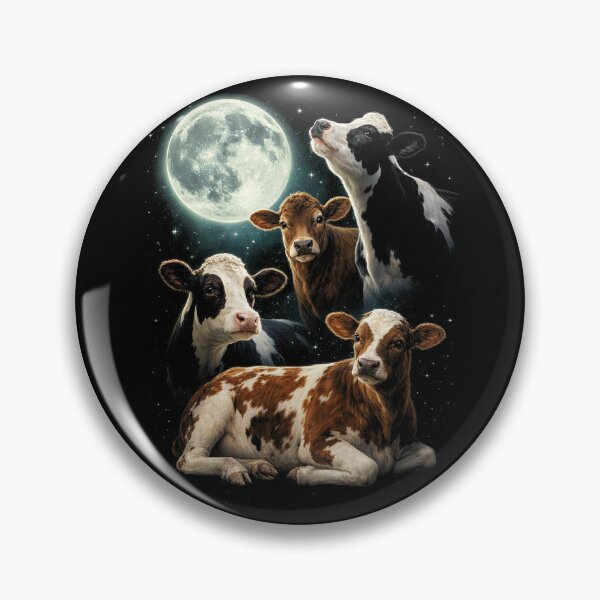 Item preview, Moonlit Cosmic Cows Collage designed and sold by SassCity.