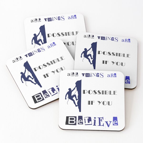 Item preview, All Things Are Possible If You Believe. designed and sold by Dinasshop.