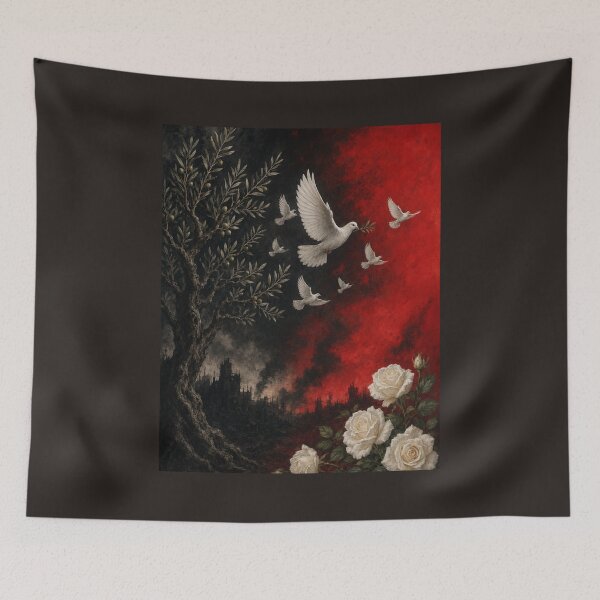 Item preview, War, Doves, And Roses designed and sold by lifeinspired4u.