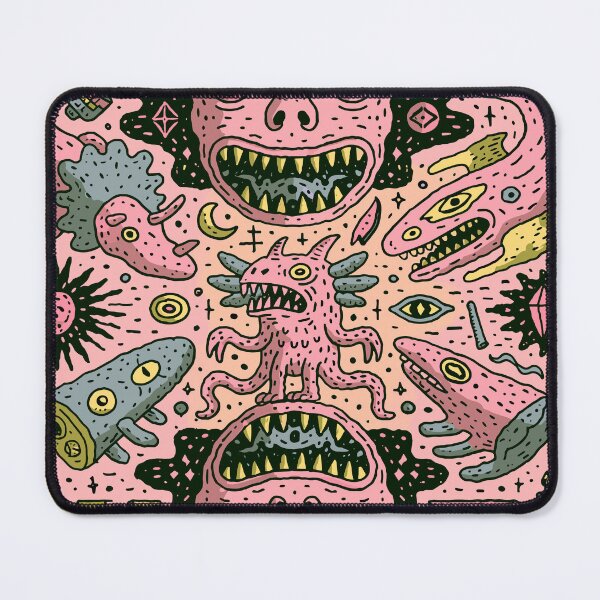 Item preview, Maximalist Psychedelic Monster Mashup Art designed and sold by Romgora.