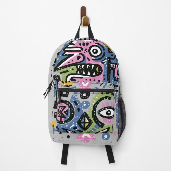 Item preview, Vibrant Abstract Folk Monster Art Design designed and sold by Romgora.