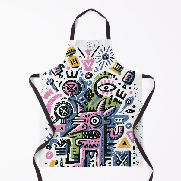 Item preview, Vibrant Abstract Folk Monster Art Design designed and sold by Romgora.