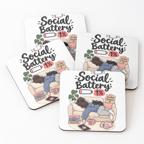 Item preview, Social Battery 1% designed and sold by khadijaAchaki.