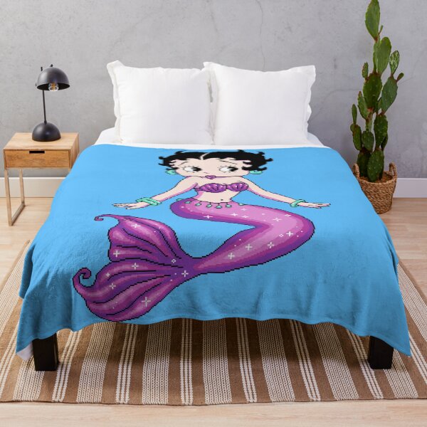 Item preview, Aqua Pink Mermaid Betty designed and sold by yearningviolet.
