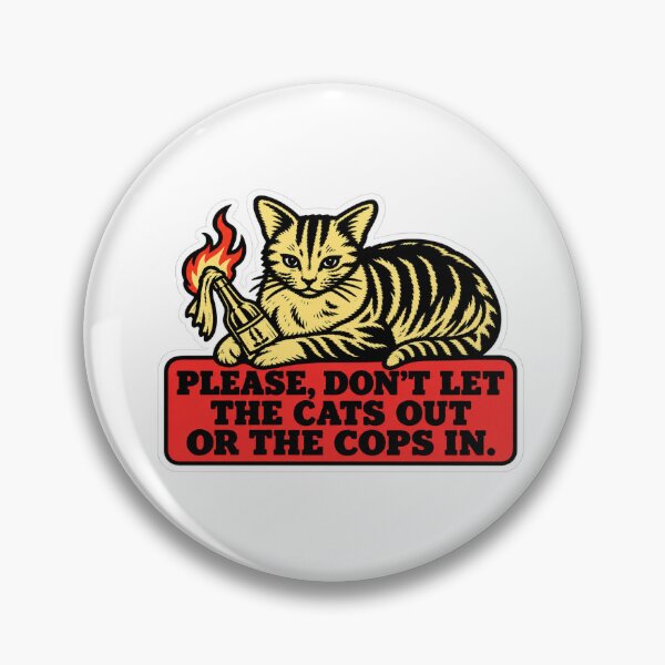 Item preview, Anarchist Cat Sticker designed and sold by floravols.