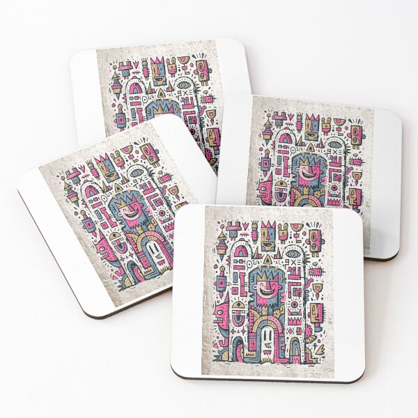 Artikelvorschau, Whimsical Abstract Tribal King Doodle Art entworfen und verkauft von Romgora.