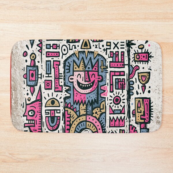 Item preview, Whimsical Abstract Tribal King Doodle Art designed and sold by Romgora.