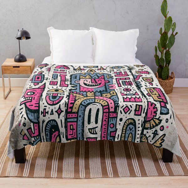 Item preview, Whimsical Abstract Tribal King Doodle Art designed and sold by Romgora.