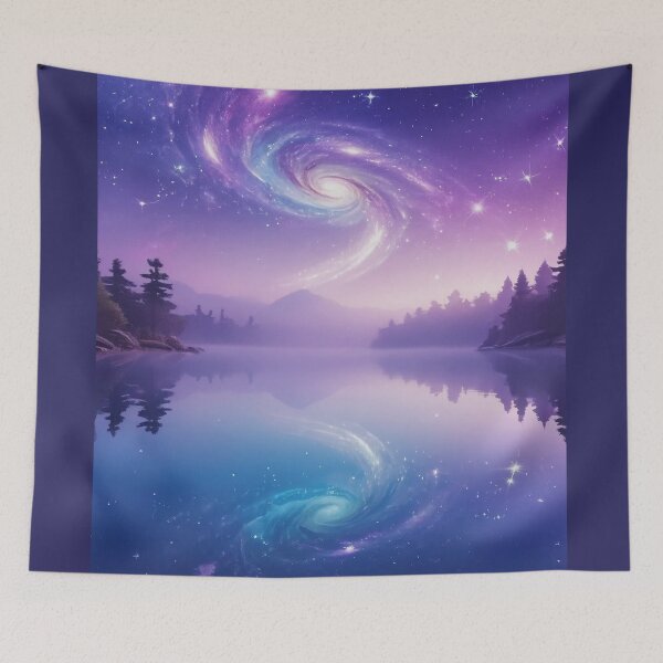 Item preview, Stellar Mirage Over Cosmic Lake designed and sold by ClarityPulse Studio.