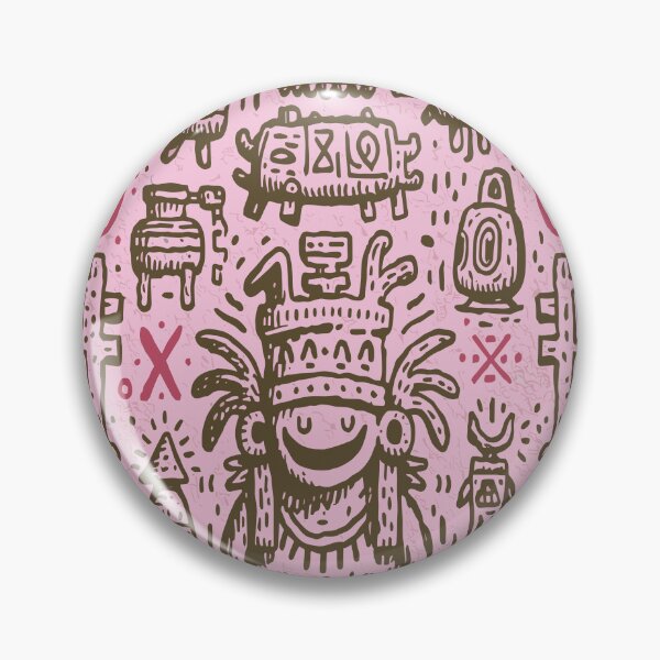 Item preview, Mystical Tribal Folk Art Symbols Pattern designed and sold by Romgora.
