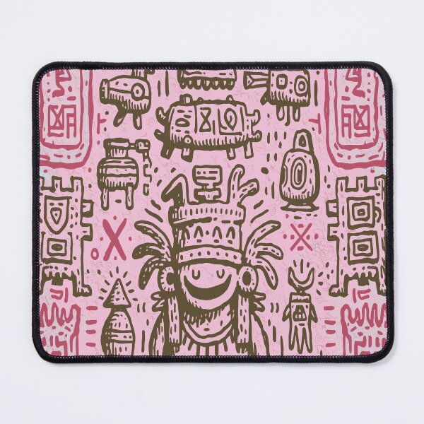 Item preview, Mystical Tribal Folk Art Symbols Pattern designed and sold by Romgora.