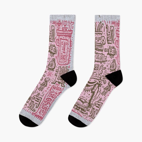 Item preview, Mystical Tribal Folk Art Symbols Pattern designed and sold by Romgora.