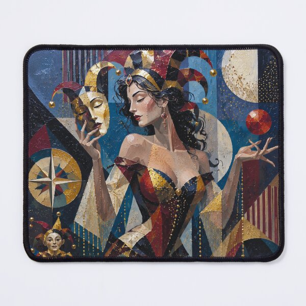 Item preview, The Trickster Queen, Lady of Illusions painting. designed and sold by GalleryKauffeld.