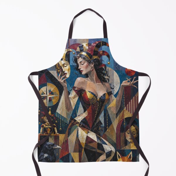 Item preview, The Trickster Queen, Lady of Illusions painting. designed and sold by GalleryKauffeld.