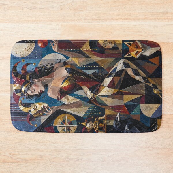 Item preview, The Trickster Queen, Lady of Illusions painting. designed and sold by GalleryKauffeld.