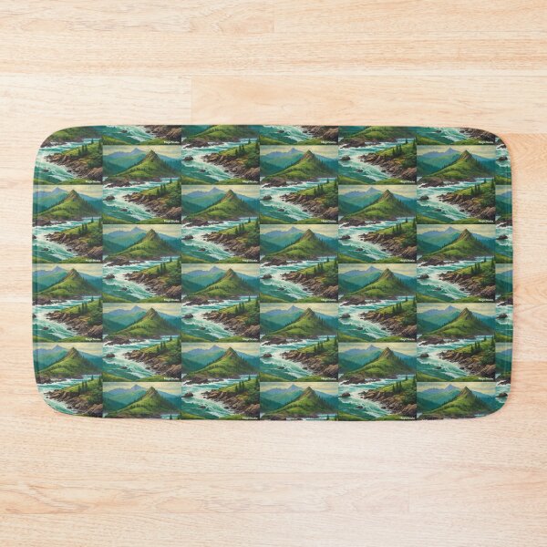 Item preview, Stunning green mountain and river scene designed and sold by Linda La Guardia.