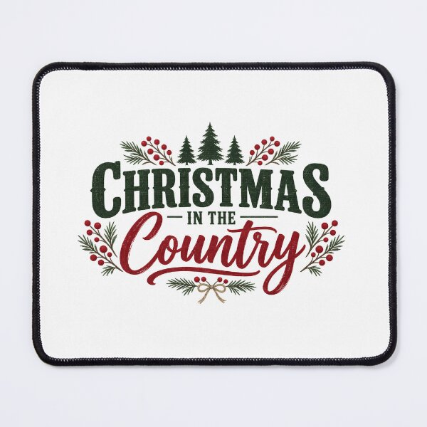 Item preview, Christmas in the Country Shirt, Rustic Farmhouse Holiday Christmas Tee designed and sold by Raw Tigers.