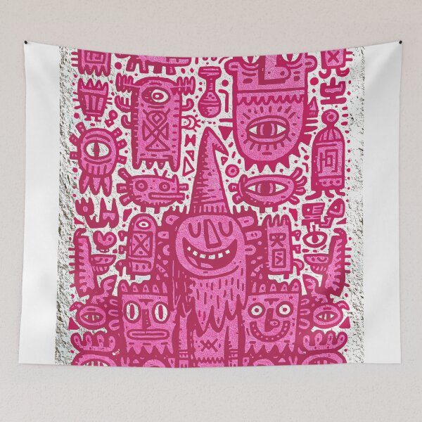 Item preview, Whimsical Folk Art Monster Mashup designed and sold by Romgora.