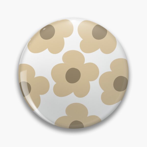 Item preview, Retro Beige Daisy Floral pattern designed and sold by CaramelCo.