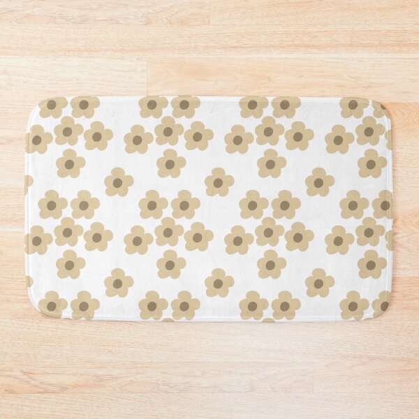 Item preview, Retro Beige Daisy Floral pattern designed and sold by CaramelCo.