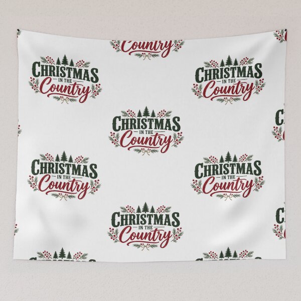 Item preview, Christmas in the Country Shirt, Rustic Farmhouse Holiday Christmas Tee designed and sold by Raw Tigers.