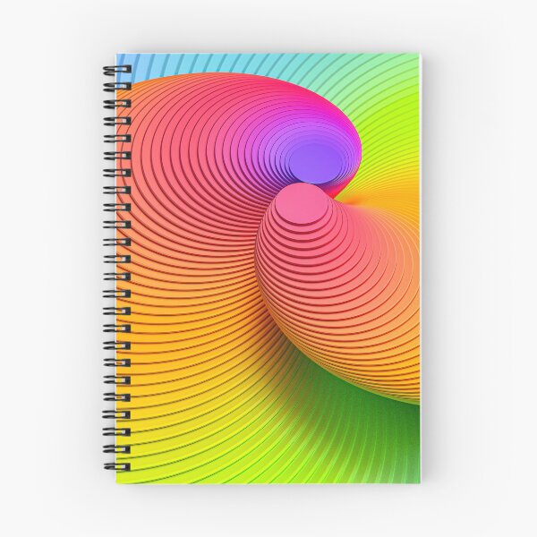 Item preview, Abstract 3D Infinity Rainbow Spiral designed and sold by Keltoi-art.