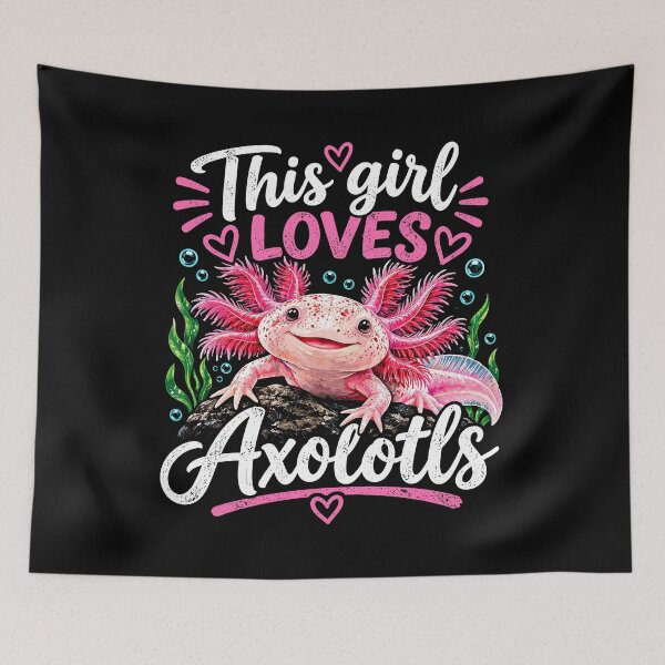 Item preview, This Girl Loves Axolotls Cute Axolotl Lover Pink Amphibian designed and sold by mraihan.