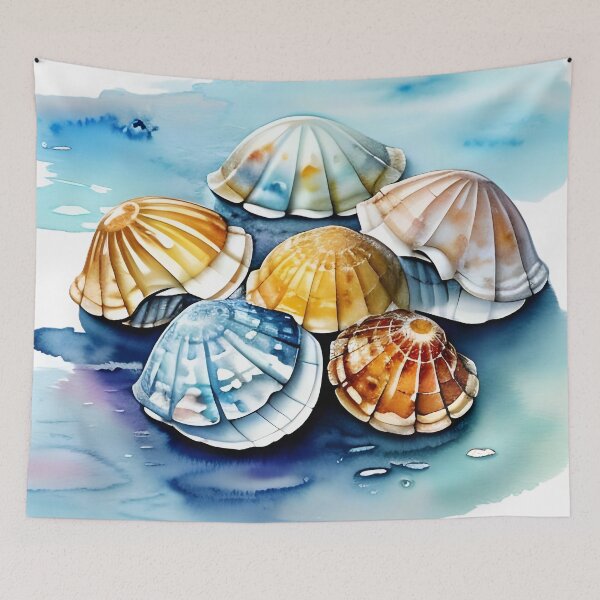 Item preview, Watercolor Seashell Collection: Ocean Treasures designed and sold by Serene Strokes Art.