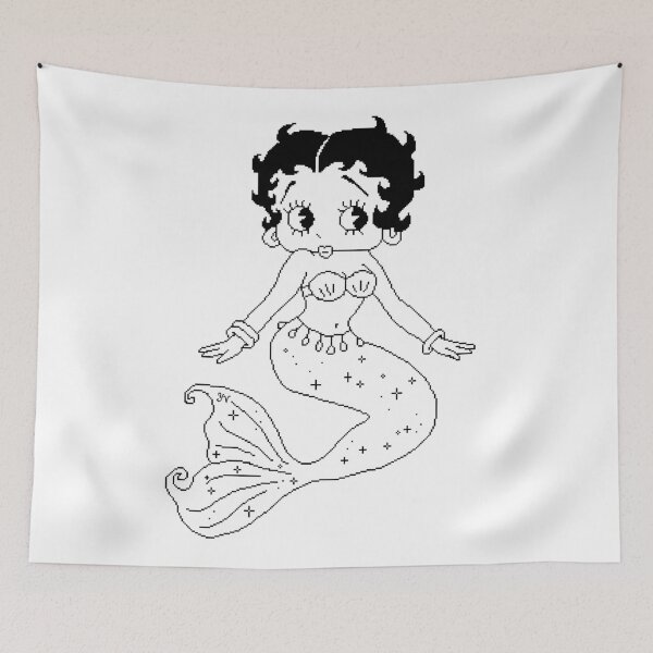 Item preview, Betty Mermaid Outline 2 designed and sold by yearningviolet.