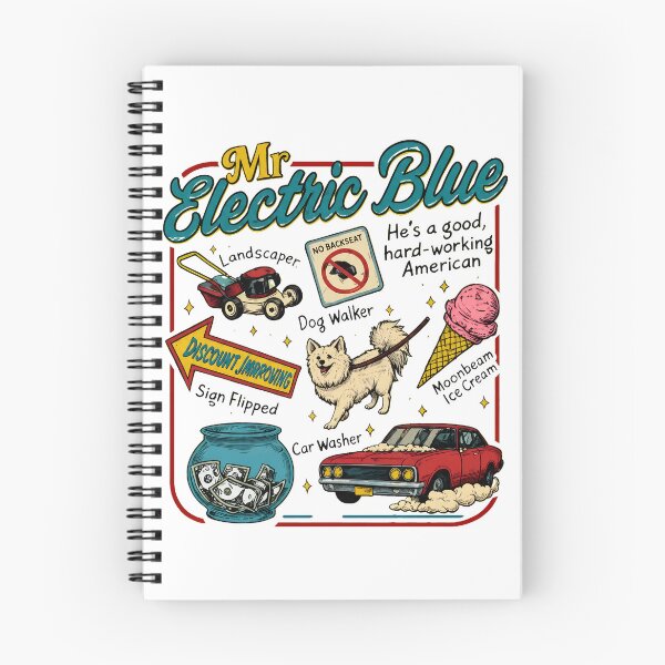 Item preview, Mr Electric Blue – A Good Hard-Working American designed and sold by Catsi-Nook-Art.