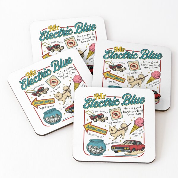 Item preview, Mr Electric Blue – A Good Hard-Working American designed and sold by Catsi-Nook-Art.