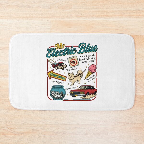 Item preview, Mr Electric Blue – A Good Hard-Working American designed and sold by Catsi-Nook-Art.