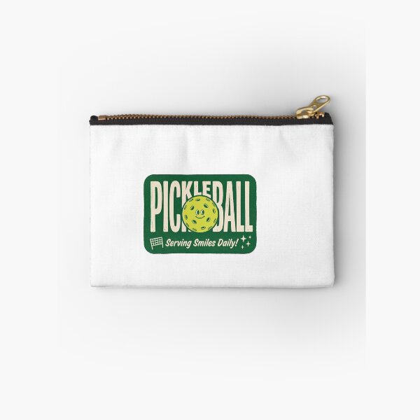 Item preview, Pickleball Serving Smiles Daily Retro Vintage Sign designed and sold by randaper.