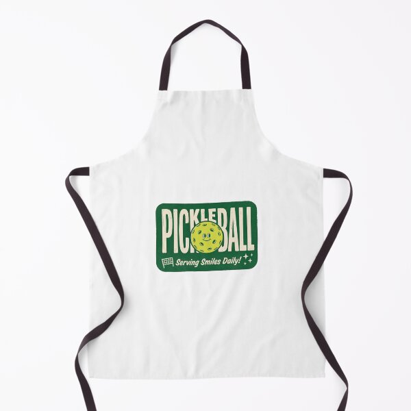 Item preview, Pickleball Serving Smiles Daily Retro Vintage Sign designed and sold by randaper.