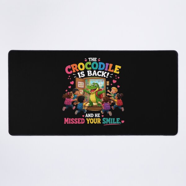 Item preview, Missed Your Smile Crocodile Funny Back To School designed and sold by Crystal-Tree.