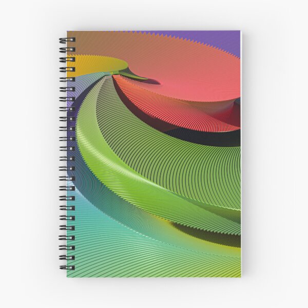Item preview, Sculptural Rainbow Twisted 3D Spiral designed and sold by Keltoi-art.
