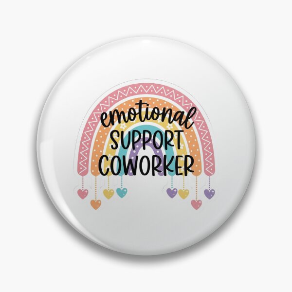 Item preview, Emotional Support Coworker Boho Rainbow Funny Work Bestie Quote designed and sold by raedattia.