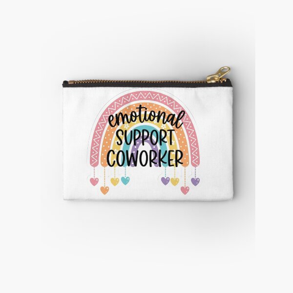 Item preview, Emotional Support Coworker Boho Rainbow Funny Work Bestie Quote designed and sold by raedattia.