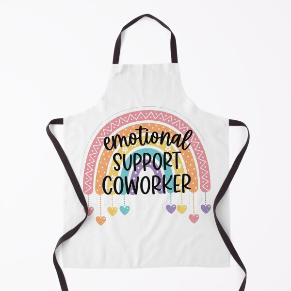 Item preview, Emotional Support Coworker Boho Rainbow Funny Work Bestie Quote designed and sold by raedattia.