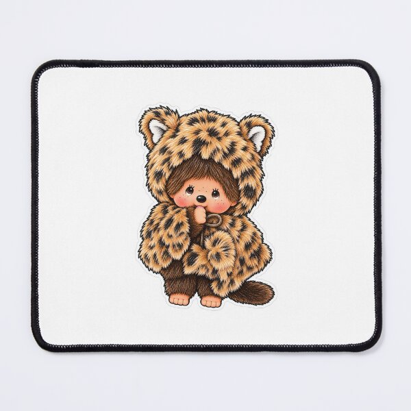 Item preview, Leopard Monchhichi Sticker designed and sold by floravols.