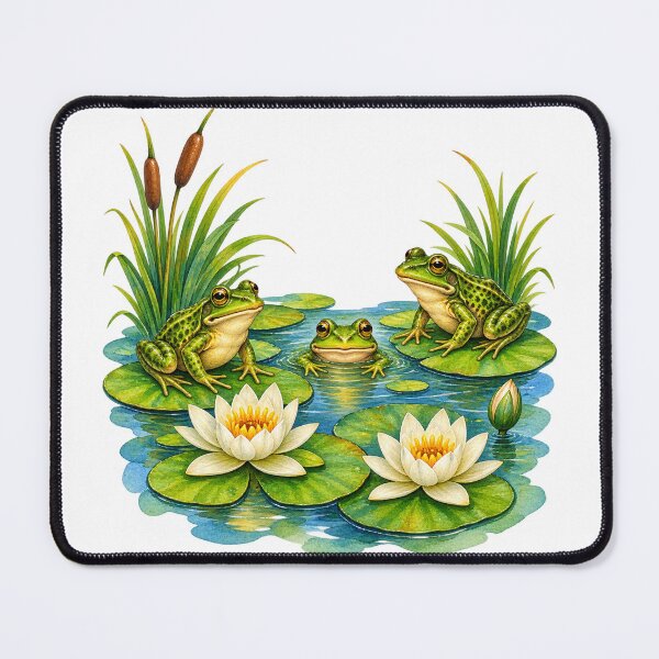 Item preview, Frogs in a Water Lily Pond designed and sold by Penbrook Farms.