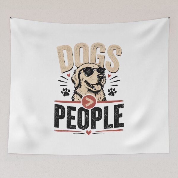 Item preview, Dogs Over People Funny Dog designed and sold by oblexwear.
