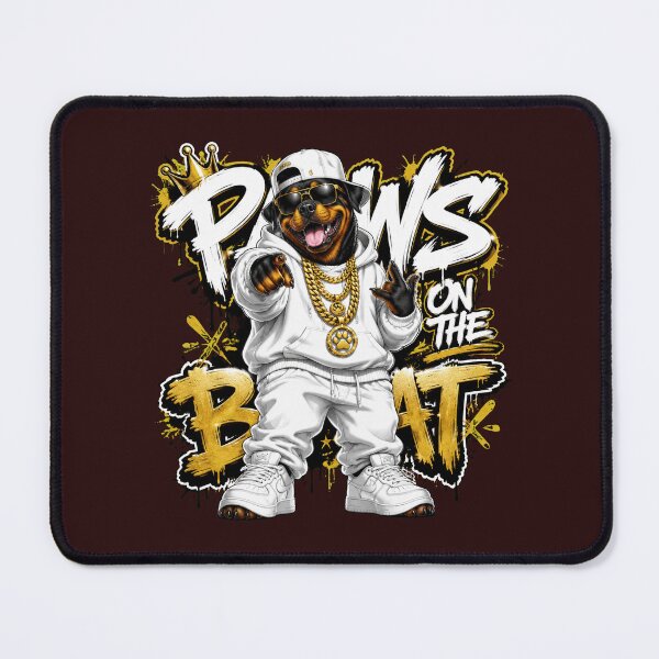 Item preview, Rottweiler Rapper Paws on the Beat designed and sold by Kolibra.