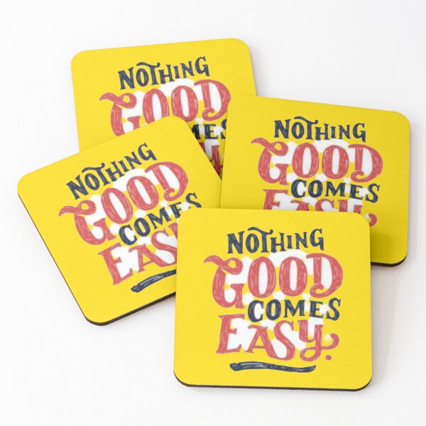 Item preview, Nothing Good Comes Easy Vintage Lettering Motivational Sticker designed and sold by Scro-Ciob-Shop.