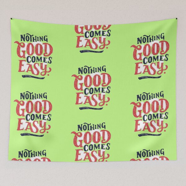 Item preview, Nothing Good Comes Easy Vintage Lettering Motivational Sticker designed and sold by Scro-Ciob-Shop.