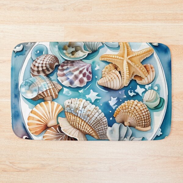 Item preview, Marine Kaleidoscope: Coastal Treasures Circle designed and sold by Serene Strokes Art.