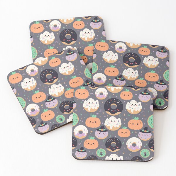 Item preview, Kawaii Halloween Donut Witch Pattern designed and sold by ArtisticInks.