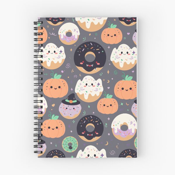Item preview, Kawaii Halloween Donut Witch Pattern designed and sold by ArtisticInks.