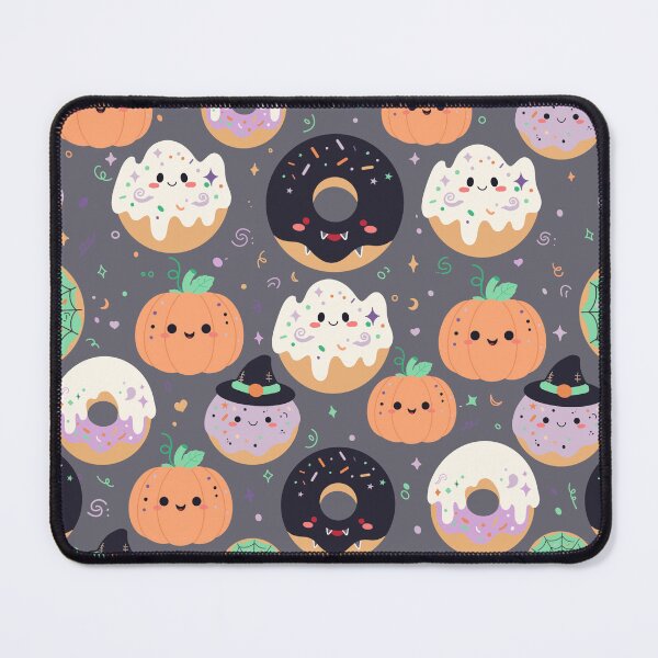 Item preview, Kawaii Halloween Donut Witch Pattern designed and sold by ArtisticInks.